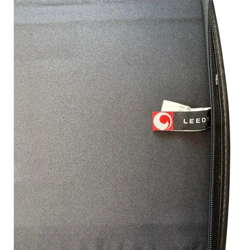 Leed's Explore NEBC Black Ballistic Nylon Zip Around Portfolio Organizer Case